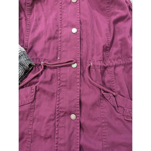 Womens TORRID Purple Anorak Jacket Size 2  Lightweight Hooded - Picture 3 of 5